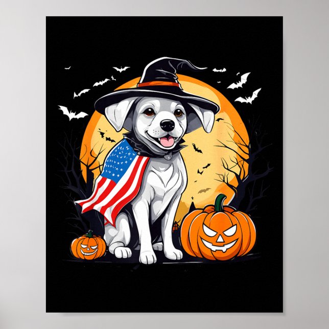 Poster cachorro de Halloween  (Frente)