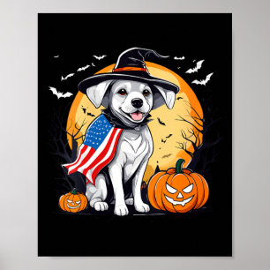 Poster Cachorro de halloween feminino