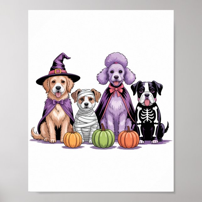 Poster Cachorro de Halloween Squad (Frente)