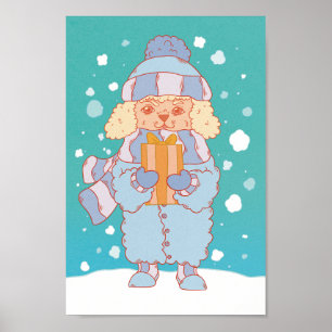 Poster Cachorro de inverno