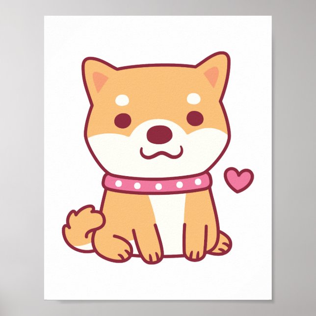 Poster Cachorro de Shiba Inu (Frente)