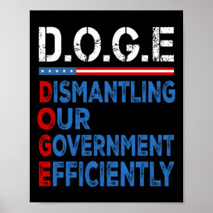 Poster Cachorro Desmontando Nosso Governo Eficientemente 