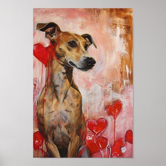 Poster Cachorro Dia de os namorados (Frente)