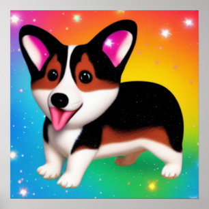 Poster Cachorro Engraçado Corgi