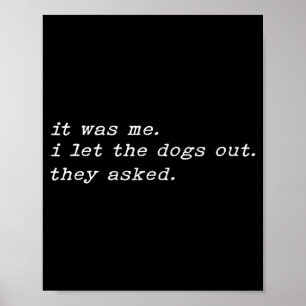 Poster Cachorro Engraçado Diz Meme Humor Citação Piada Sa