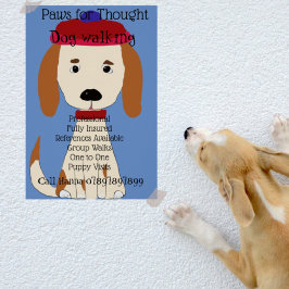 Poster Cachorro Espanhol Bonito Caminhando para o aliciam