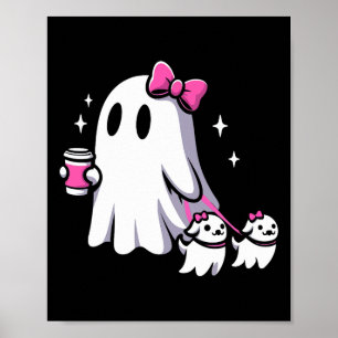 Poster Cachorro Fantasma Bonito de Halloween Cachorro And