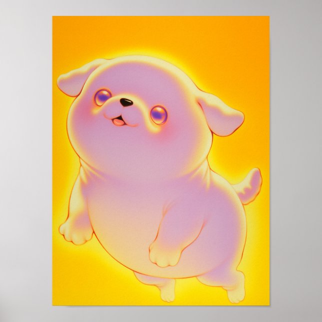 Poster Cachorro Fantasma Fofo (Frente)