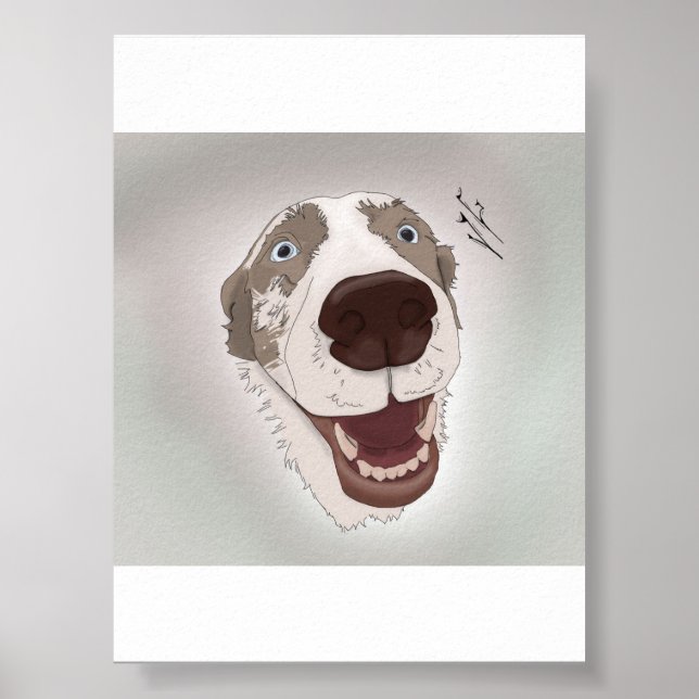 Poster Cachorro Feliz (Frente)