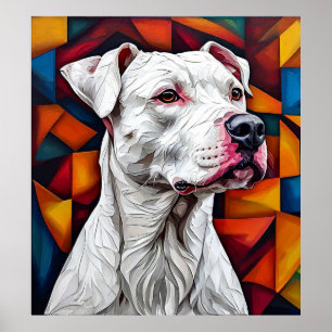 Poster Cachorro forte Pitbull