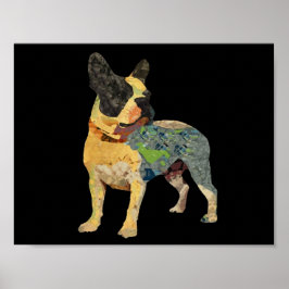 Póster Cachorro Francês Pintado