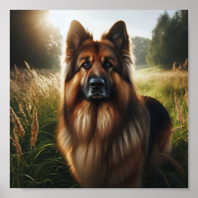Poster Cachorro German shepherd bonito (Frente)