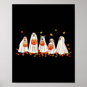 Poster Cachorro giro vestido de Fantasma Diversão do Hall