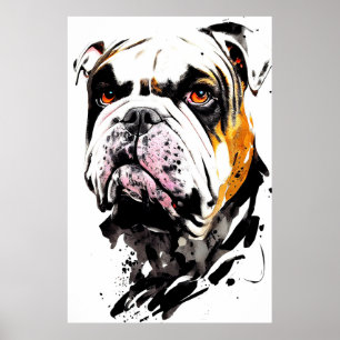 Poster Cachorro Inglês Wild Nature Free Spirit Art Brusse