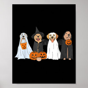 Poster Cachorro Labrador Preto Fofo Cachorros Fantasmas d