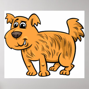 Poster Cachorro Laranja Desgrenhado