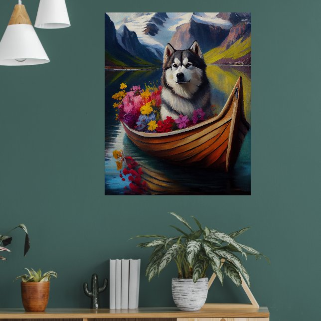 Poster Cachorro Malamute no Paddle: Uma Aventura Cênica (Sala de Estar 1)