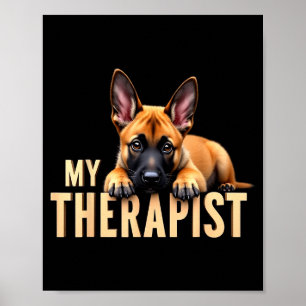 Poster Cachorro Malinois Engraçado Meu Melhor Pastor Belg