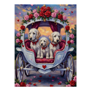 Póster Cachorro Maltês Dia dos Namorados