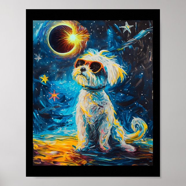 Poster Cachorro Maltês Solar Total (Frente)