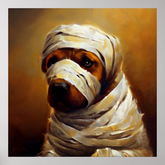 Poster Cachorro Mummy (Frente)