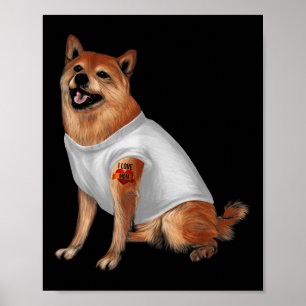 Poster Cachorro-Pet-Dono-Pet Cão-de-Tatuagem-Shiba Japonê