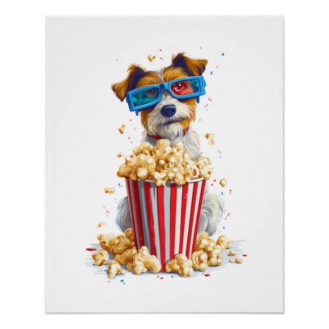 Póster Cachorro Pipoca � Cachorro da Noite de Filme (Frente)