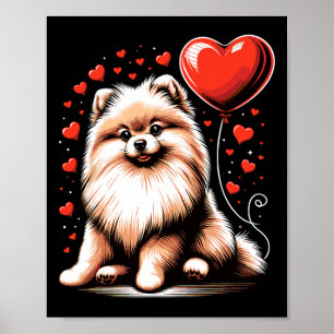 Poster Cachorro Pomerânia Dia dos Namorados Dono de Cacho