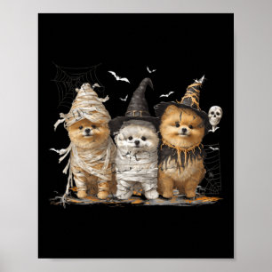 Poster Cachorro Pomerânia Ed Fantasma Halloween