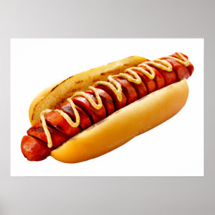 Poster Cachorro-quente da vibe de churrasco de verão do S