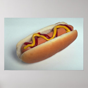Póster Cachorro quente delicioso