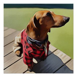 Póster Cachorro-Quente Dono Quente