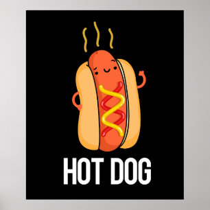 Poster Cachorro Quente Engraçado Comida Cachorro Quente P
