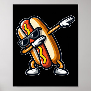 Poster Cachorro Quente Engraçado Pôr Cachorro Quente Danç