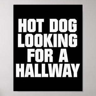 Poster Cachorro Quente Procurando Um Corredor Divertidos