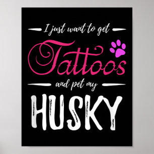 Poster Cachorro-rouco Tatuagem Engraçada Cachorro Mãe Dot