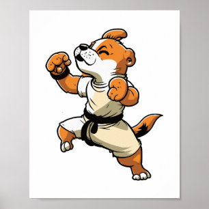 Poster Cachorro sabe que o Karate foi transformado