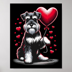 Poster Cachorro Schnauzer Dia dos Namorados Dono de Cacho