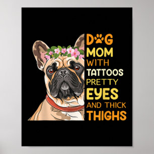 Poster Cachorro Tatuado Mãe Tatuagens Temporárias Tatuada