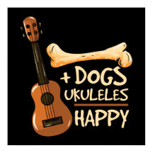 Cachorro Ukuleles Happy