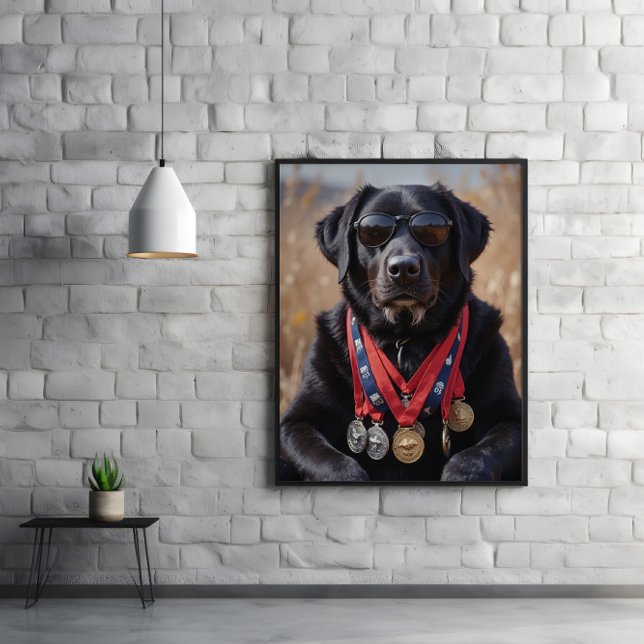 Poster Cachorro Velho, Medalhas Grandes, Legado Maior (Criador carregado)