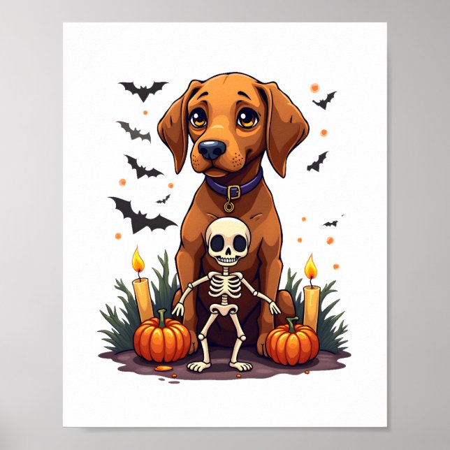 Poster Cachorro Voodoo Vizsla (Frente)