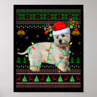 Cachorro Westie West Highland Terrier Suéter de Na