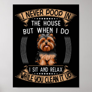 Poster Cachorro Yorkie O Coisas Pet Pai Preço Yorkieo Fil