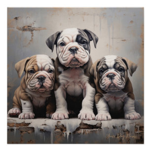 Póster Cachorros-Cachorro Amigáveis 004 - Raimon Paladino