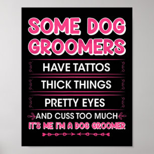 Poster Cachorros Têm Tatuagens - Furologista Engraçado Cu
