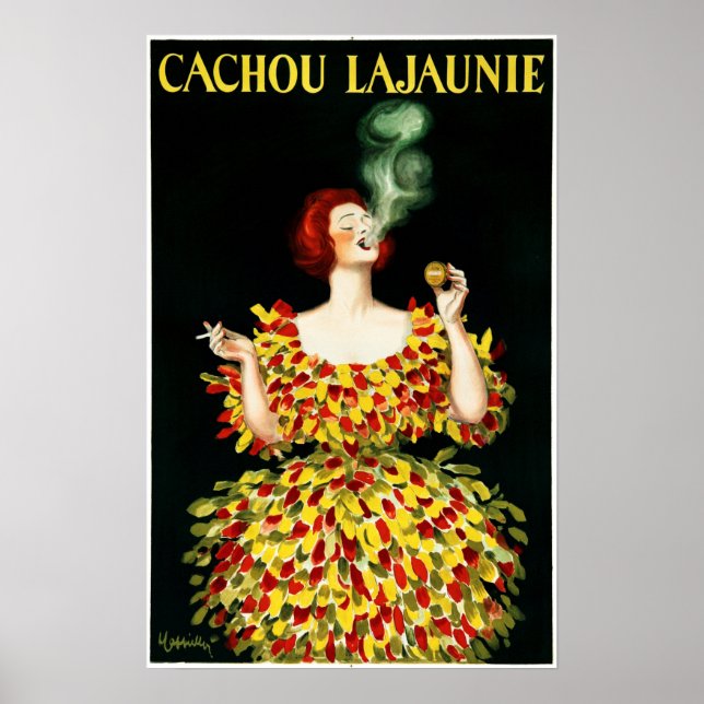 Poster CACHOU LAJAUNIE Cigar Cigar French Licorice Mint C (Frente)