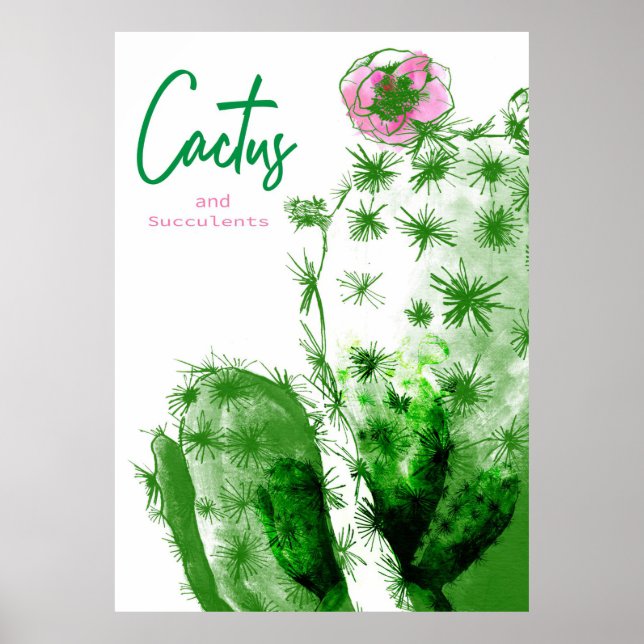 Poster Cactus E Succults (Frente)