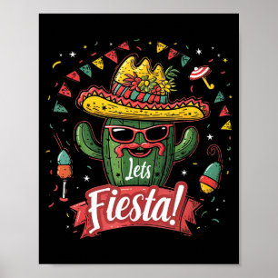Poster Cactus - Engraçado Cinco De Maio Homens Mulheres M