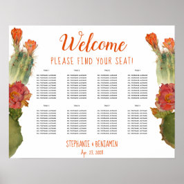 Poster Cactus Flower 8 Mesa Floral Casamento Sentado